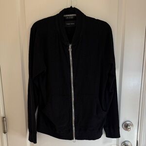 Wings + Horns Midnight Black Zip-Up Hoodie